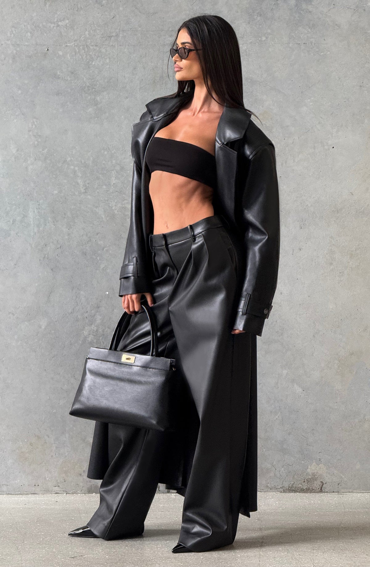 Brigitte Trench Coat in Black