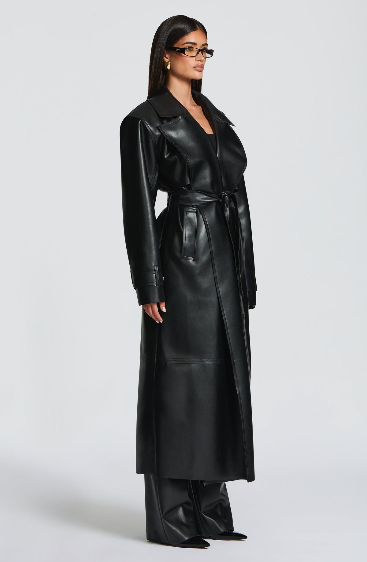 Brigitte Trench Coat in Black