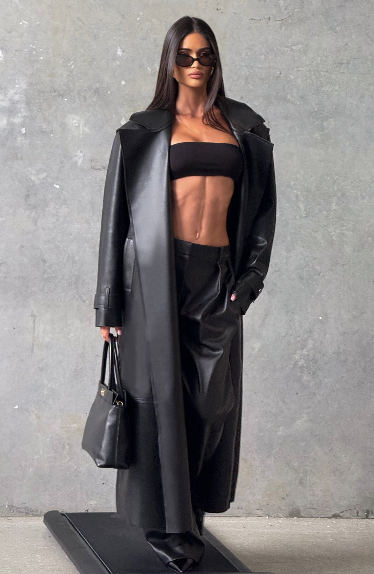 Brigitte Trench Coat in Black