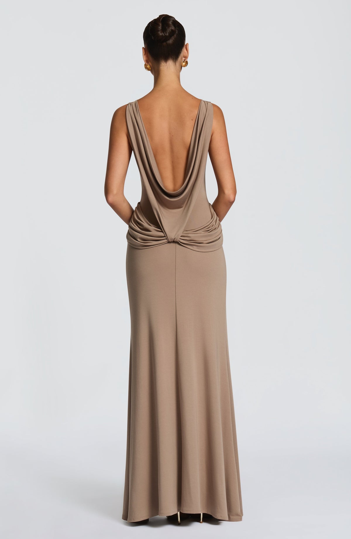 Bruna Maxi Dress in Stone
