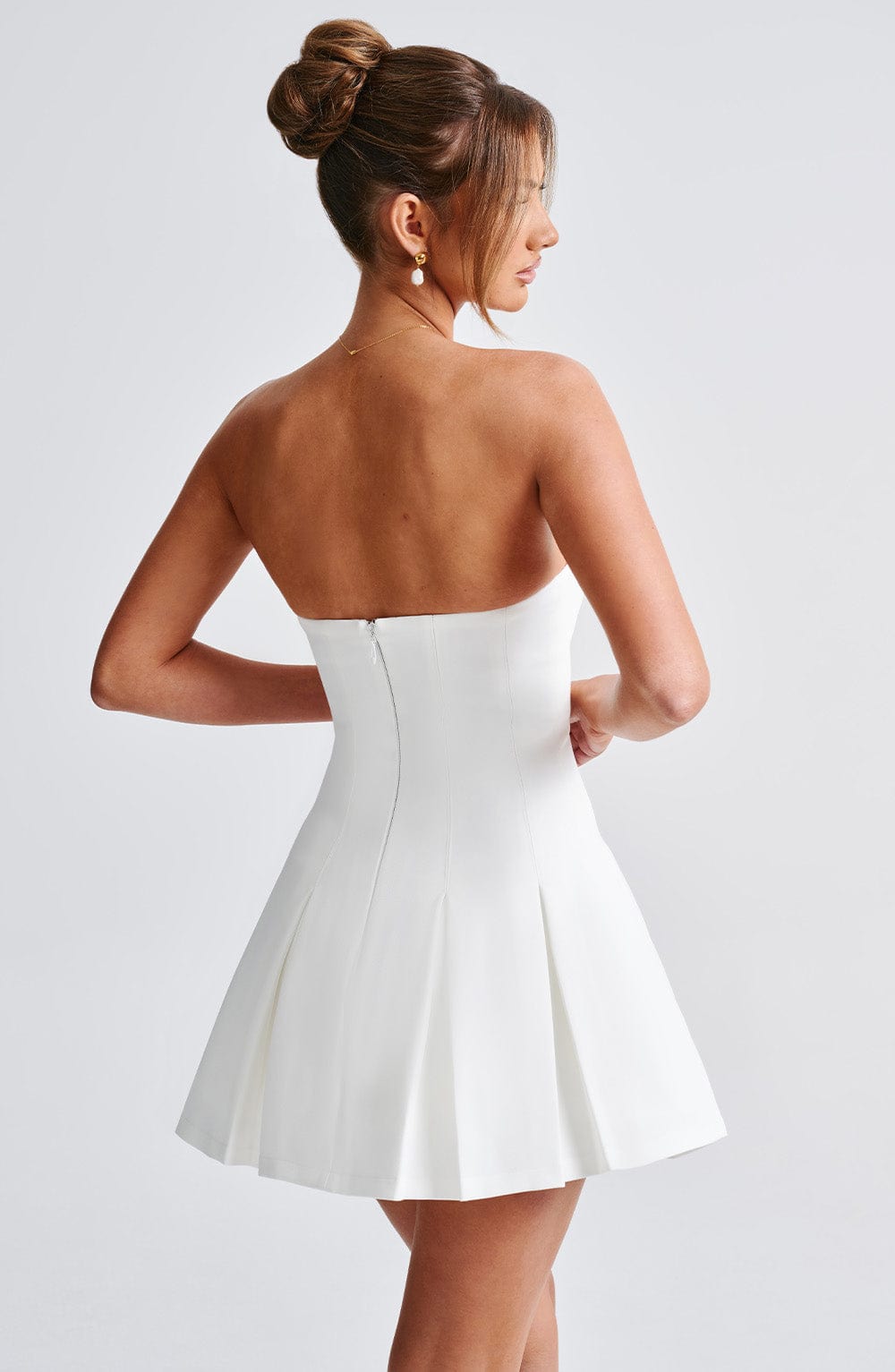 Bryony Mini Dress in Ivory