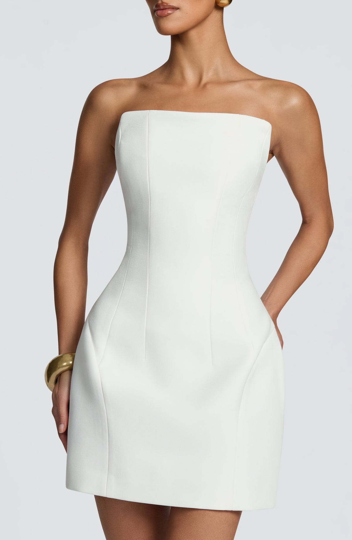 Cadenza Mini Dress in Ivory