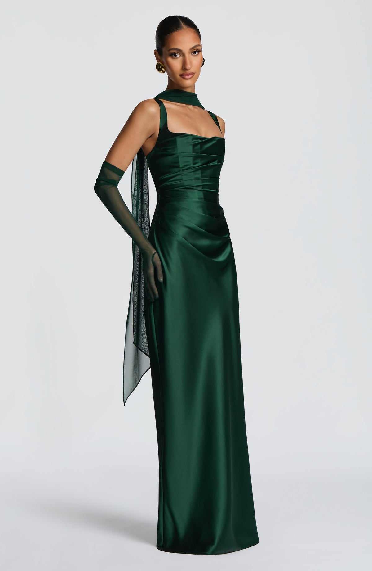 Calandra Maxi Dress in Emerald