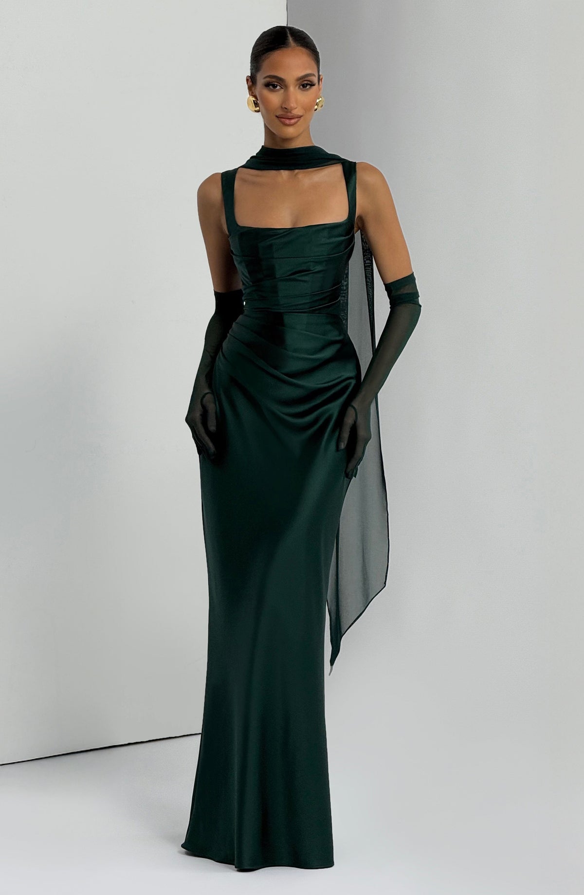 Calandra Maxi Dress in Emerald