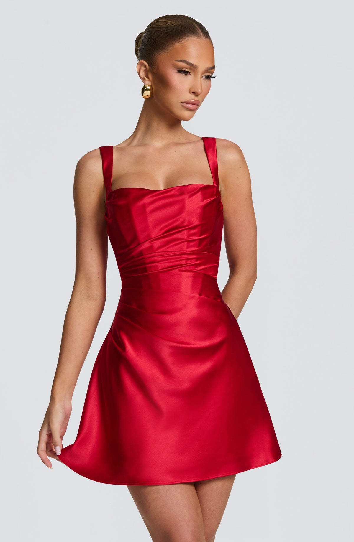 Calandria Mini Dress in Red