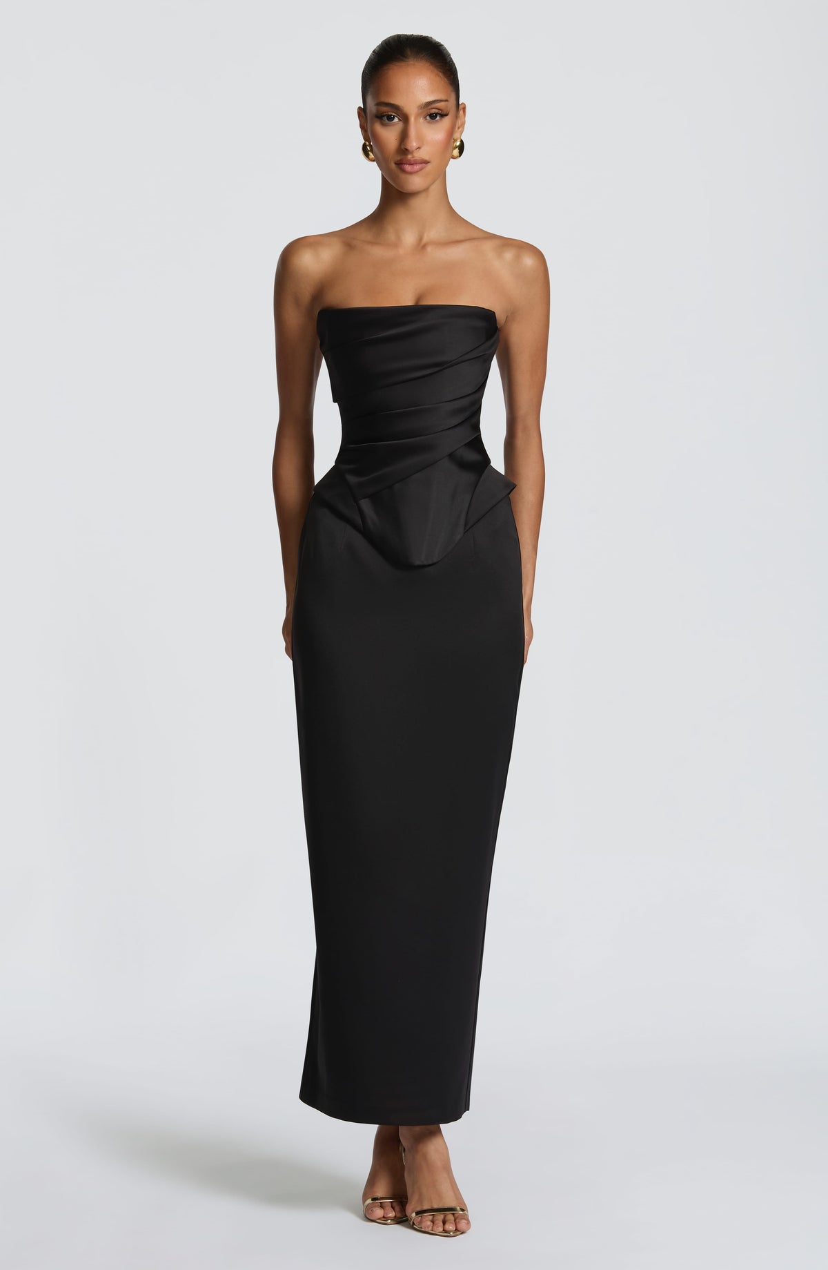 Calliope Midi Skirt in Black