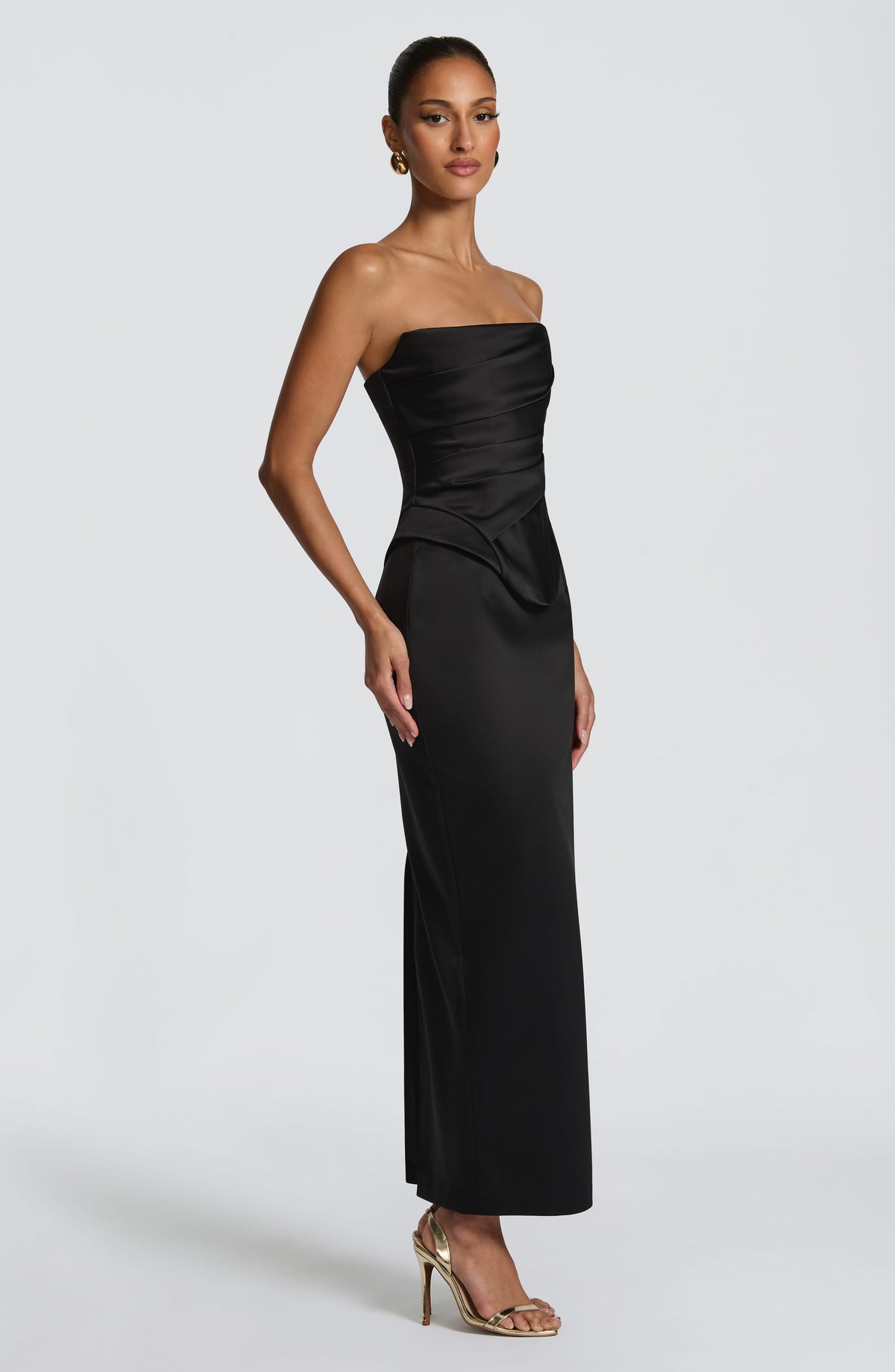 Calliope Midi Skirt in Black