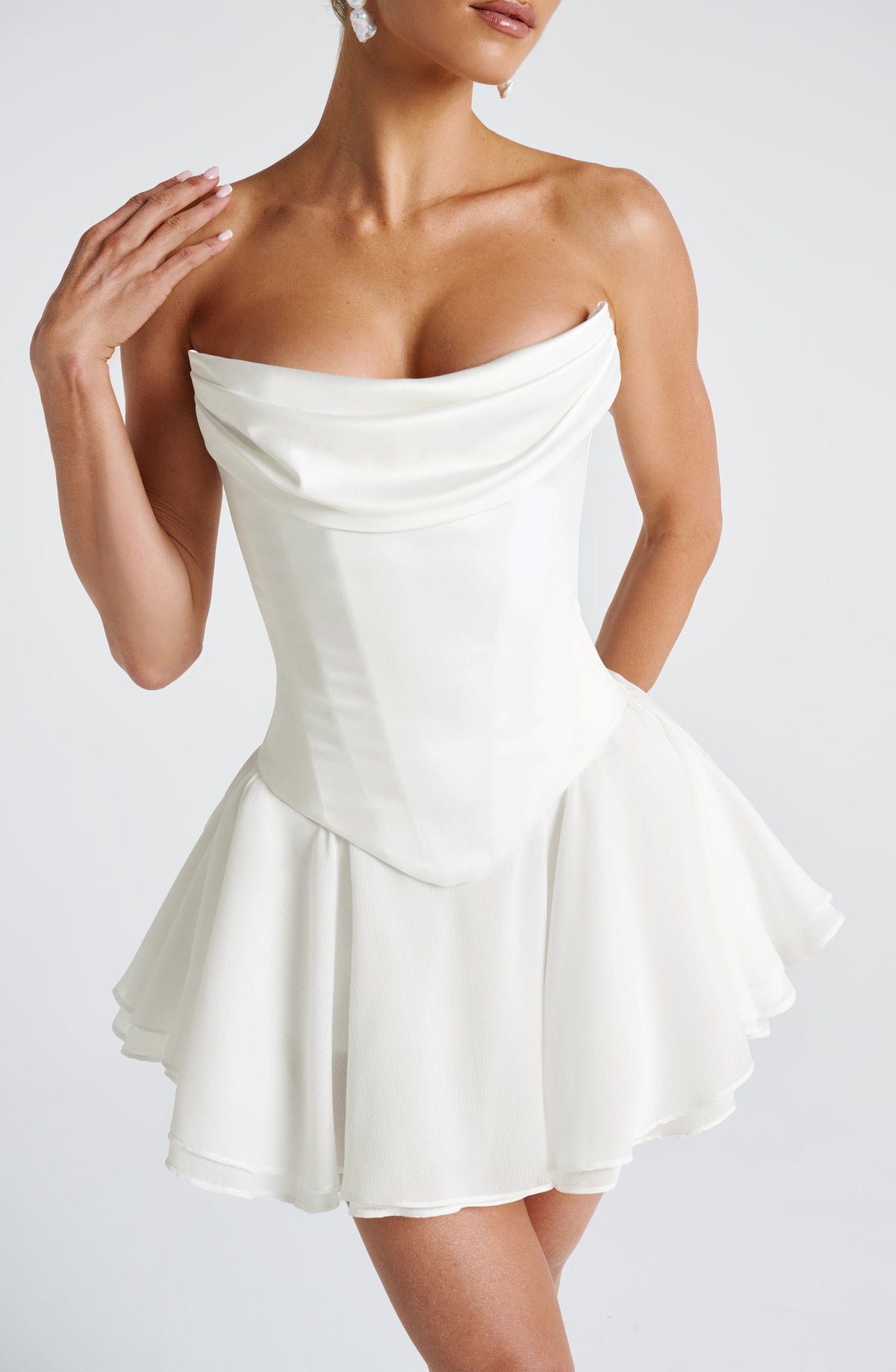 Callista Corset in Ivory