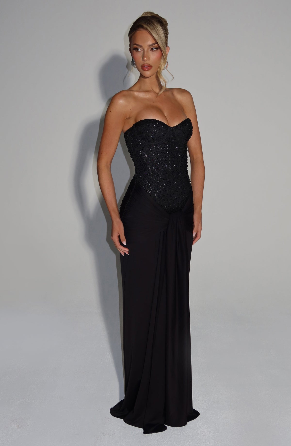 Carina Maxi Dress in Black