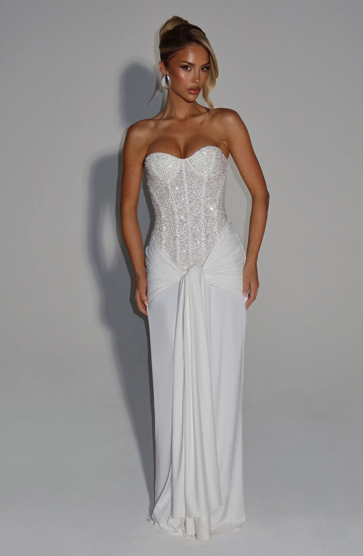 Carina Maxi Dress in Ivory