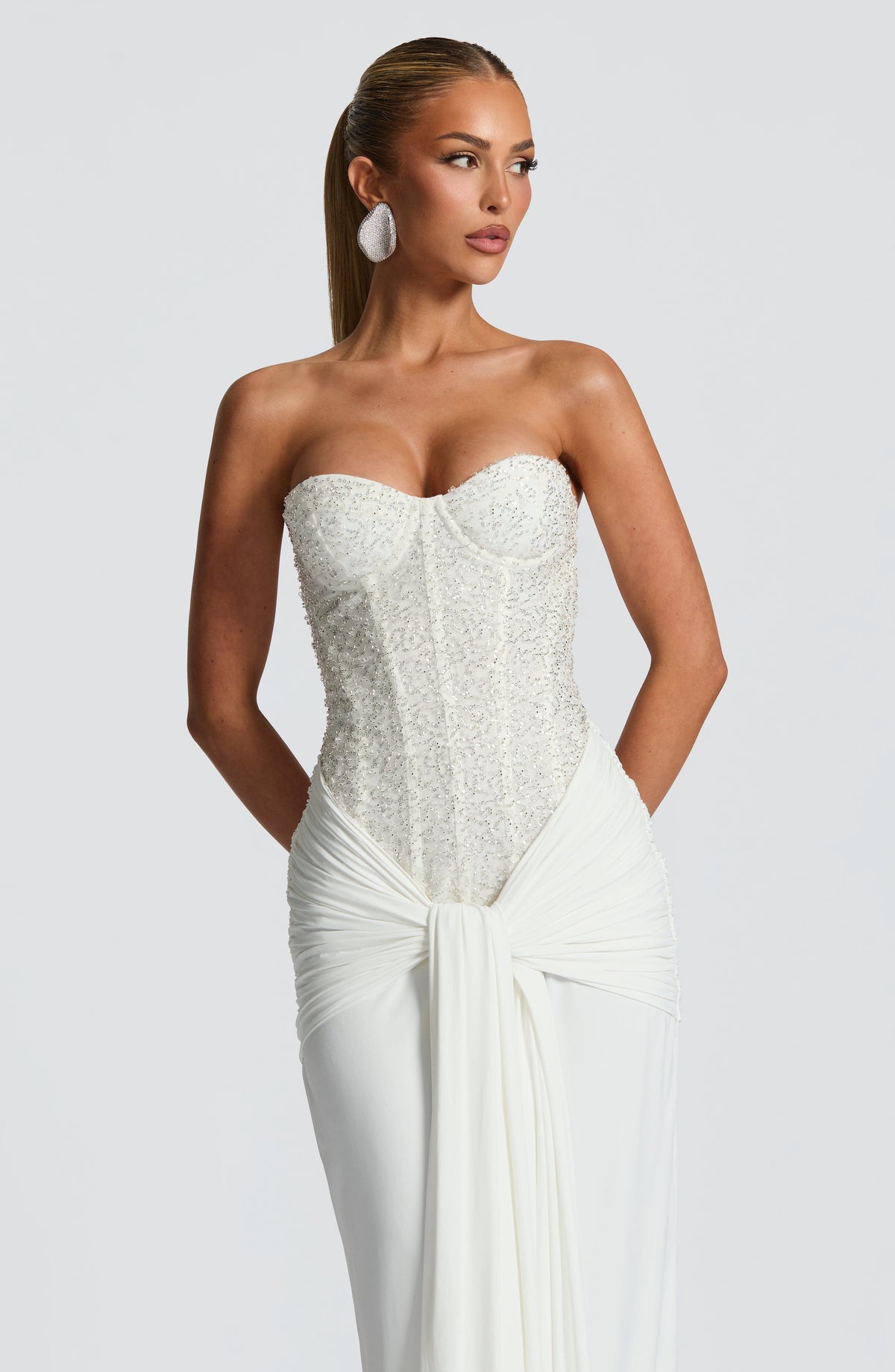 Carina Maxi Dress in Ivory