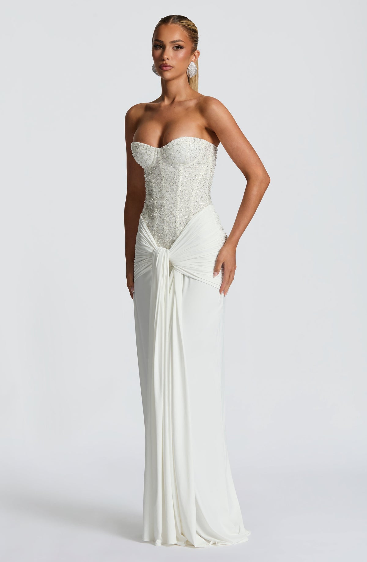 Carina Maxi Dress in Ivory