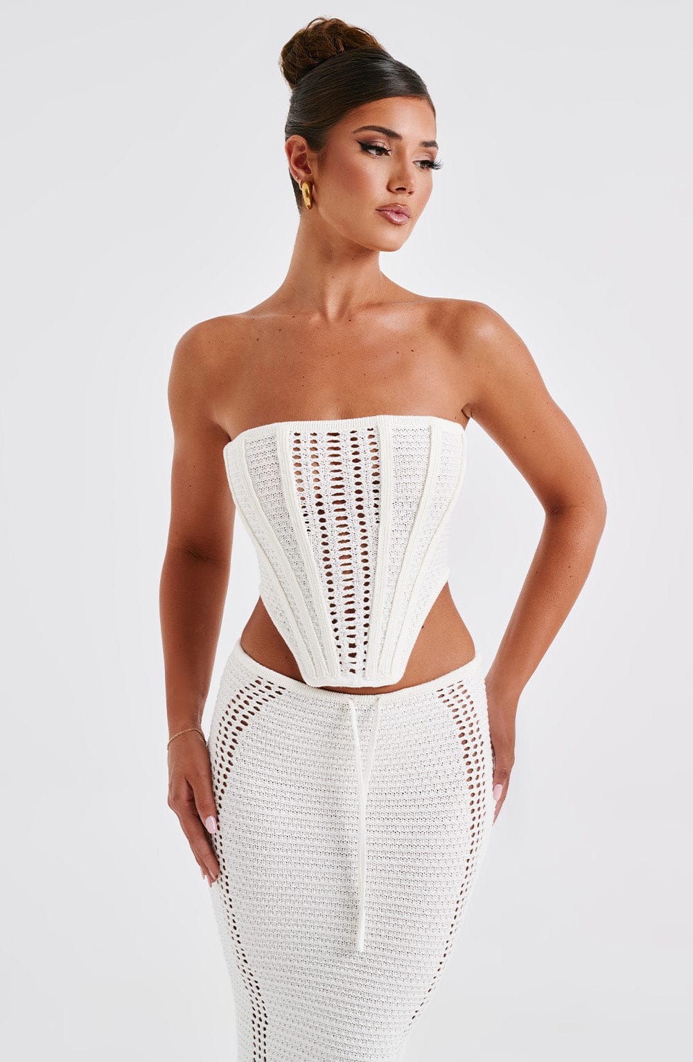 Carly Corset in White