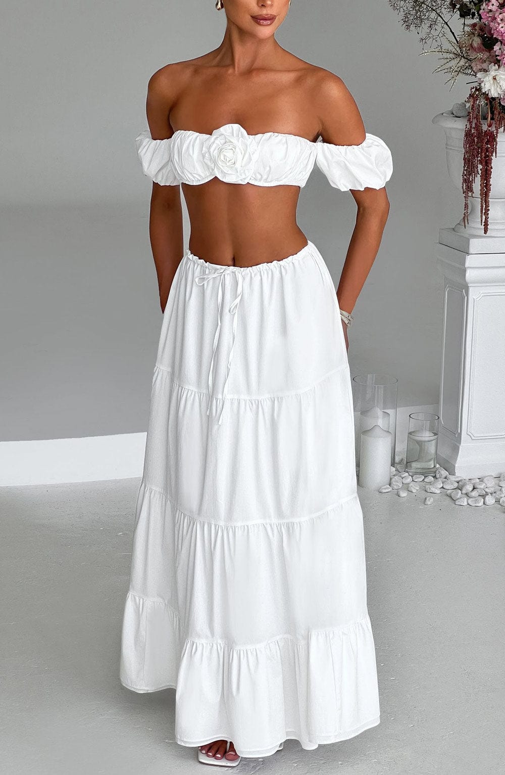 Carmen Top in Ivory