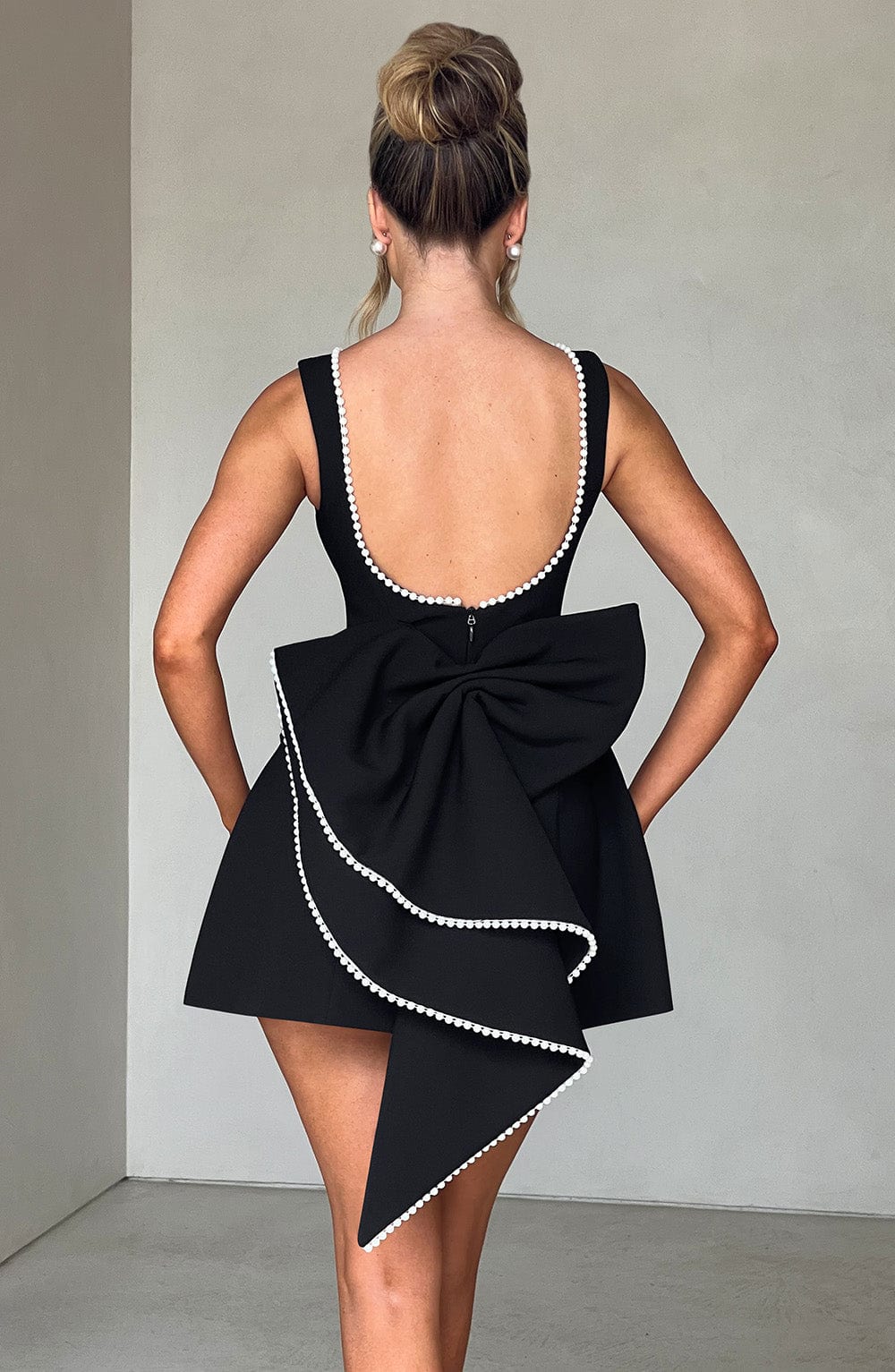 Carys Mini Dress in Black
