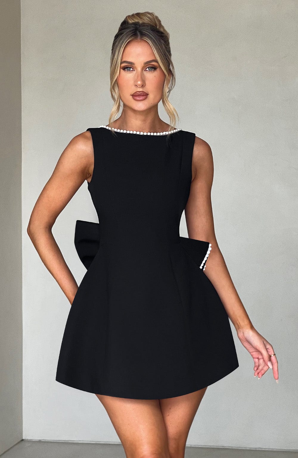 Carys Mini Dress in Black