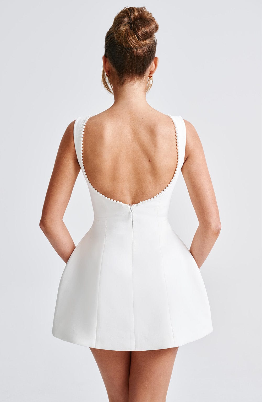 Carys Mini Dress in Ivory
