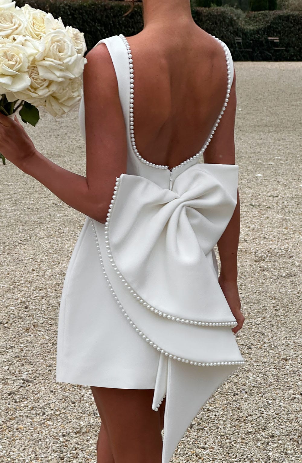 Carys Mini Dress in Ivory