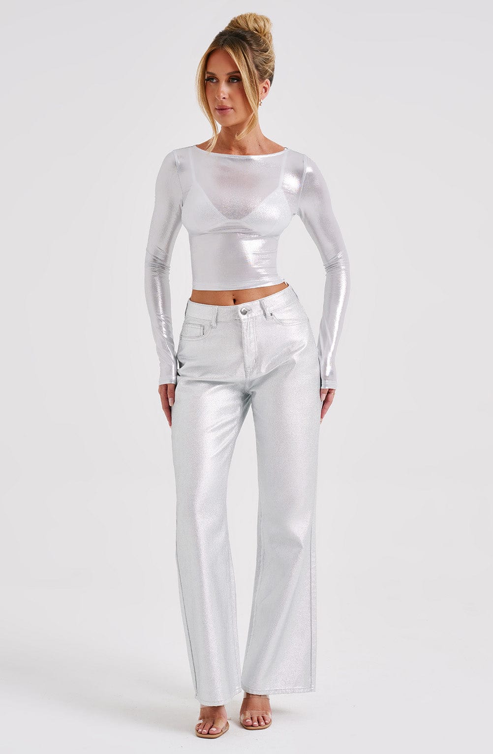 Cassidine Pants in Silver
