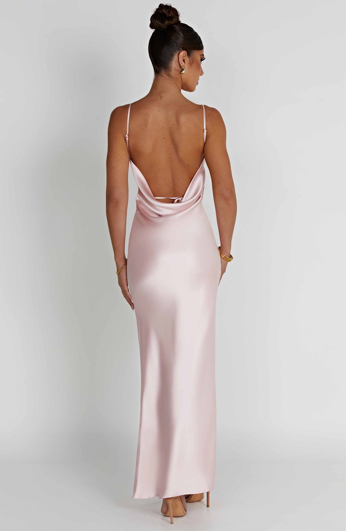 Celesta Maxi Dress in Blush
