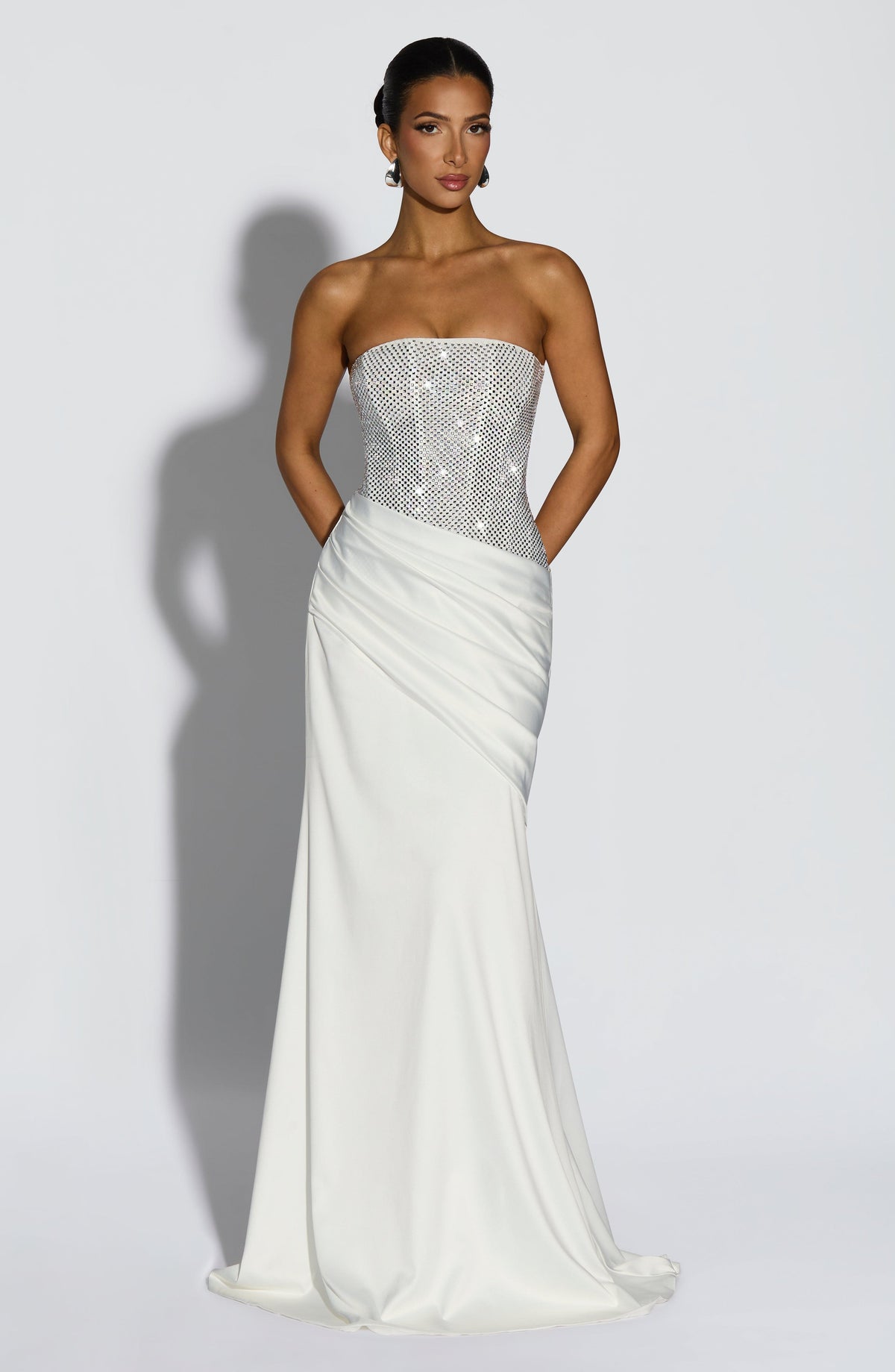 Celestine Maxi Dress in Ivory