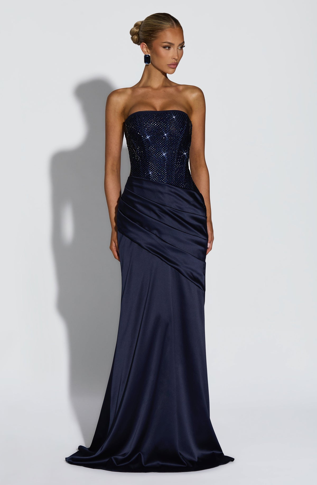 Celestine Maxi Dress in Navy