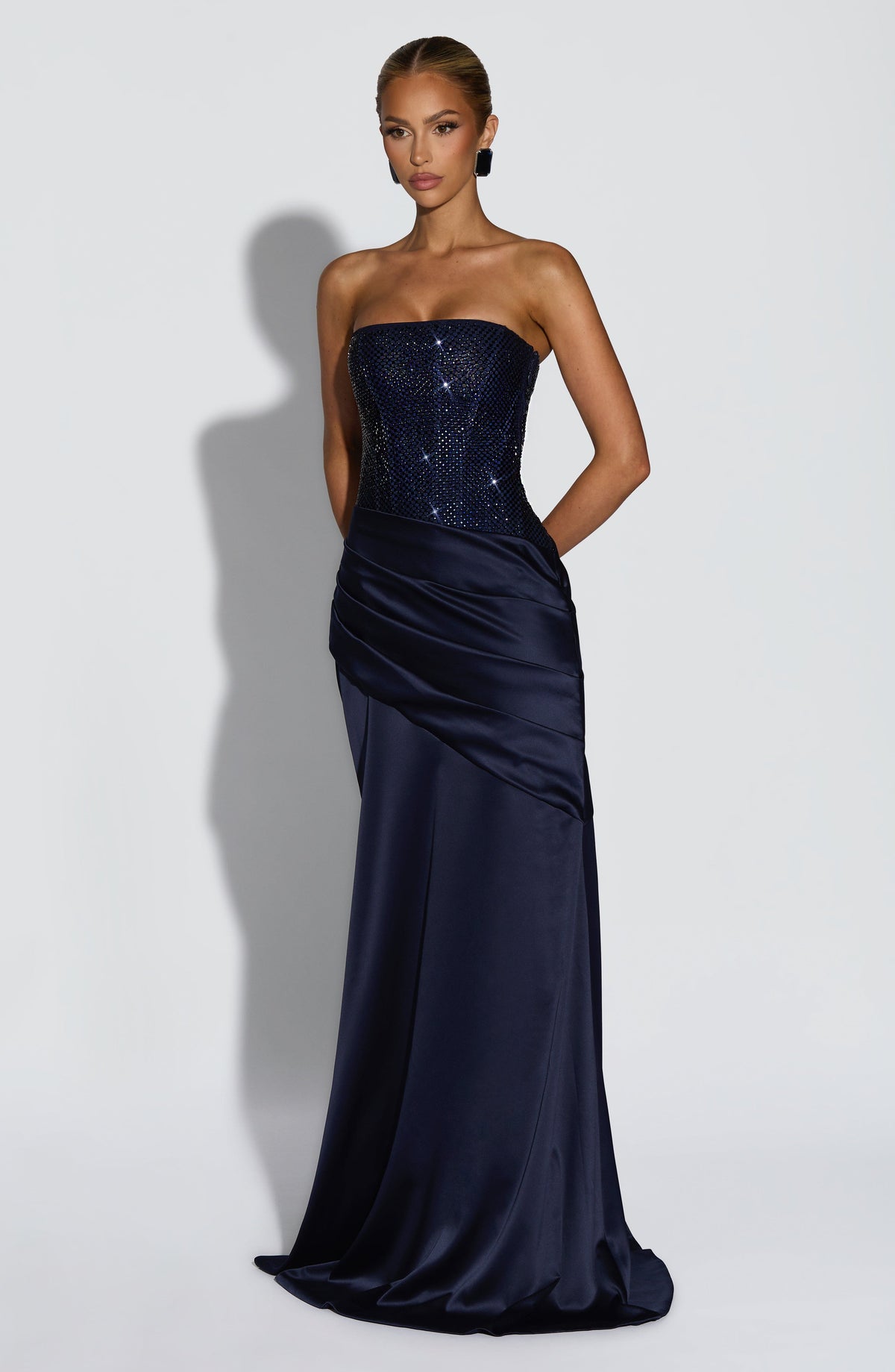Celestine Maxi Dress in Navy