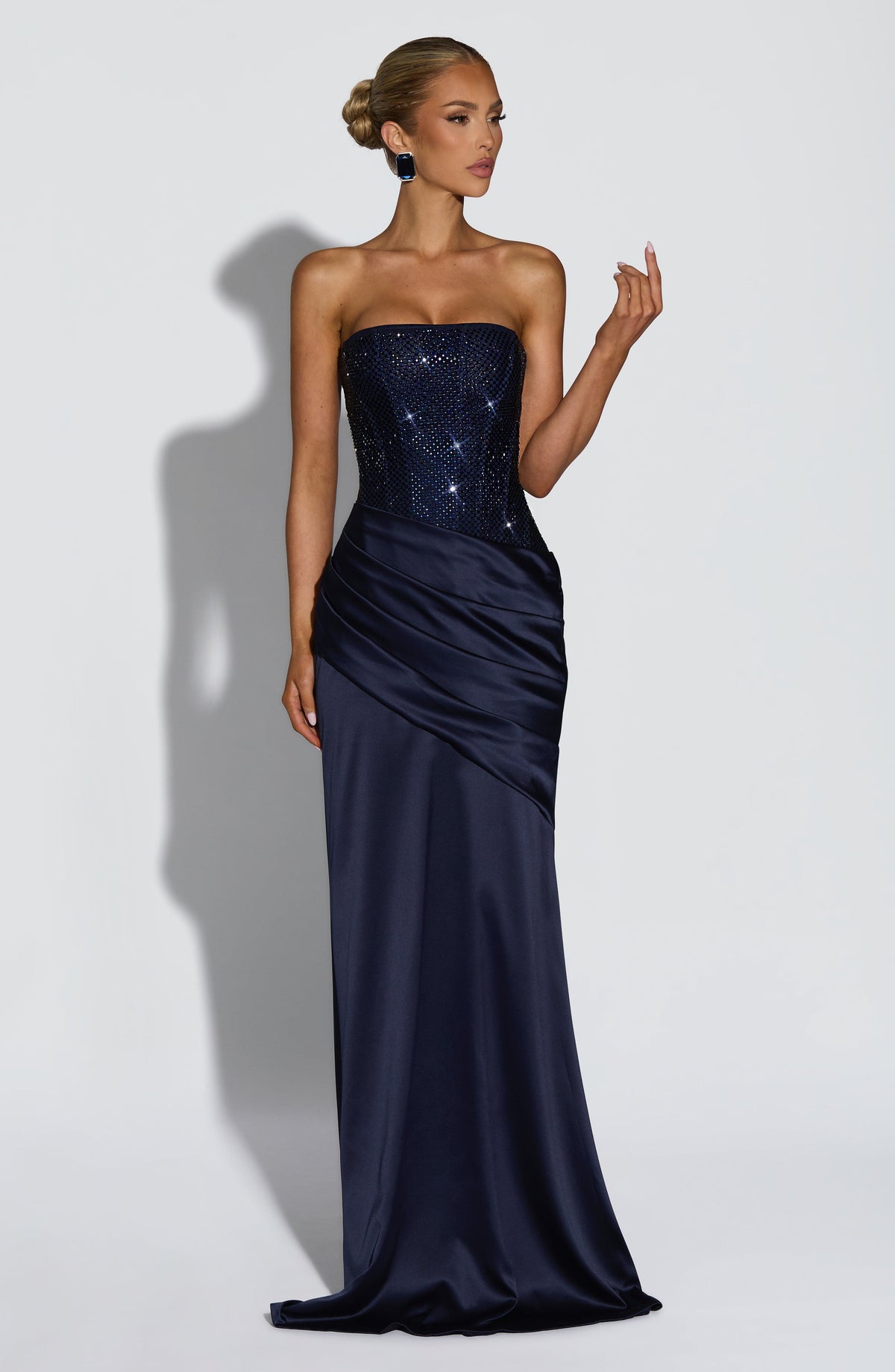 Celestine Maxi Dress in Navy