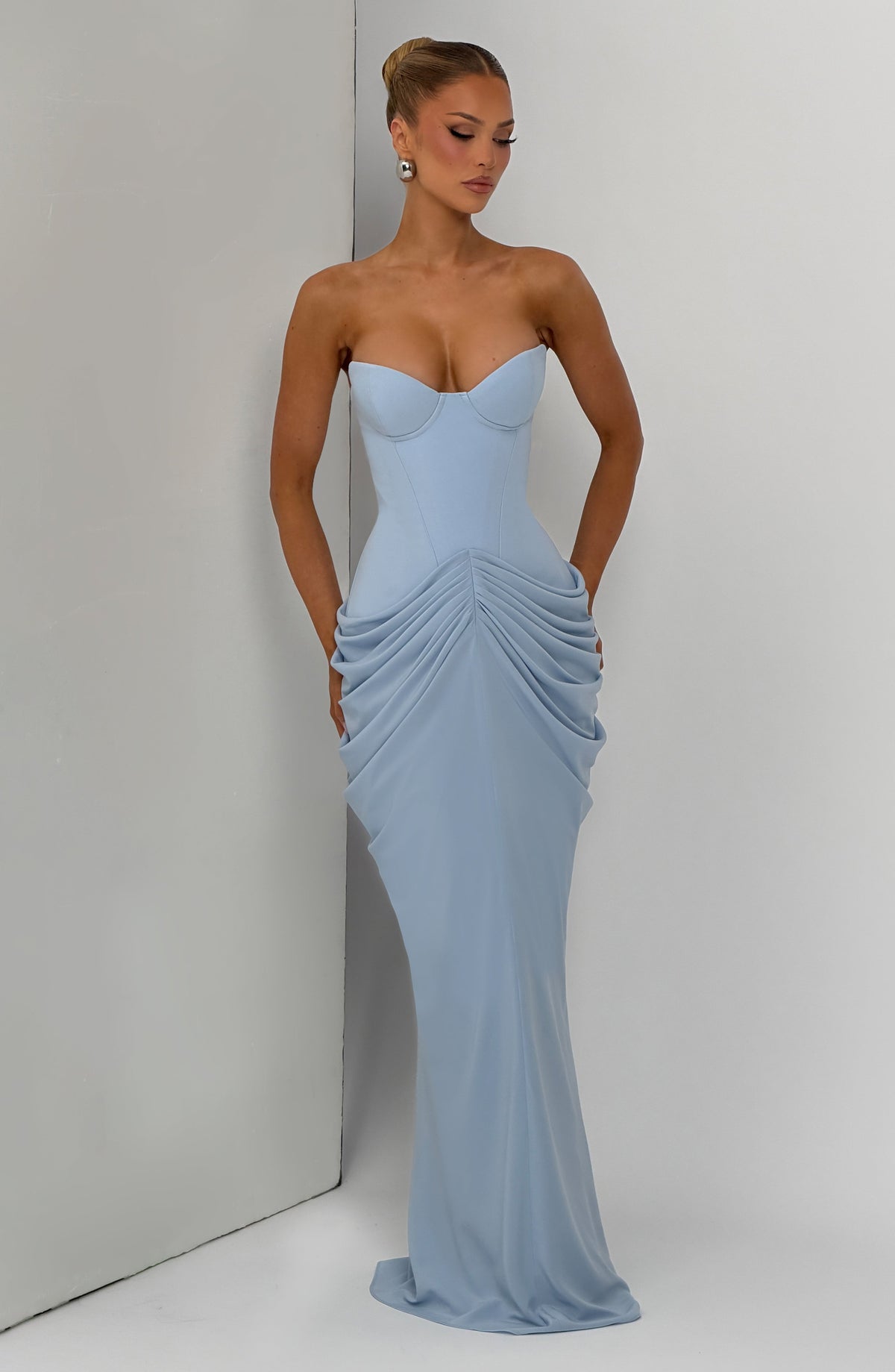 Chiarra Maxi Dress in Glacier Blue