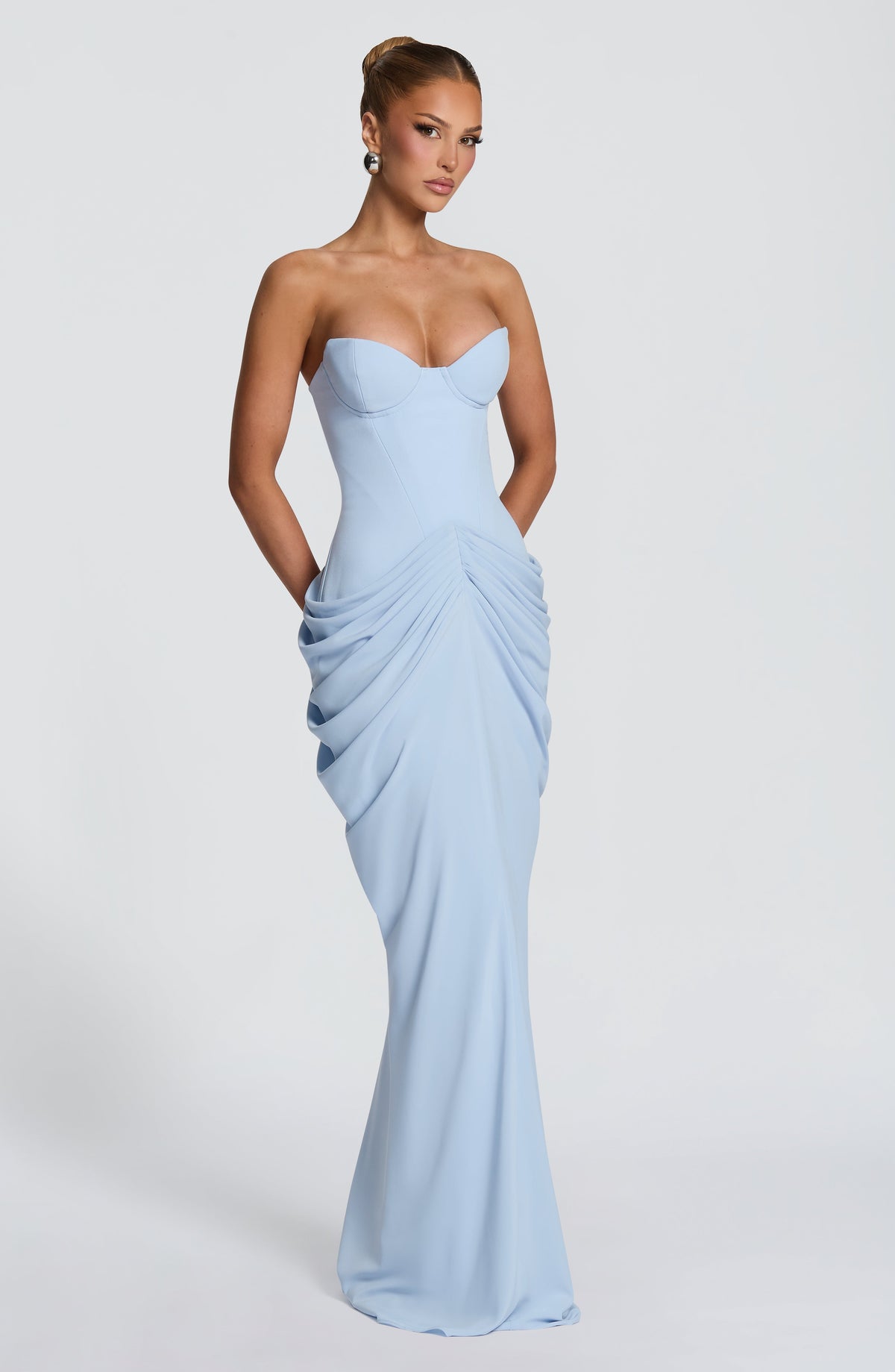 Chiarra Maxi Dress in Glacier Blue