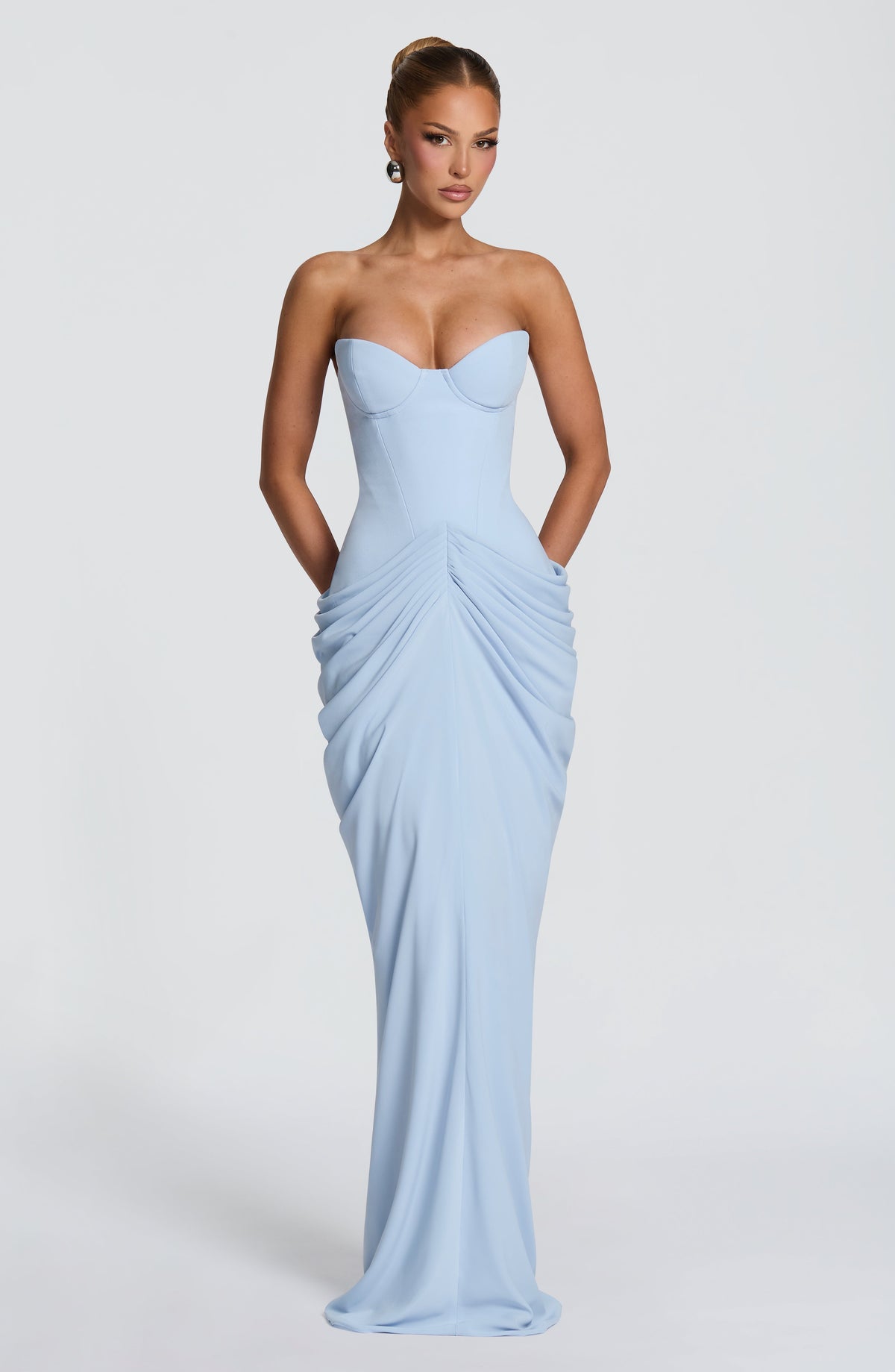 Chiarra Maxi Dress in Glacier Blue