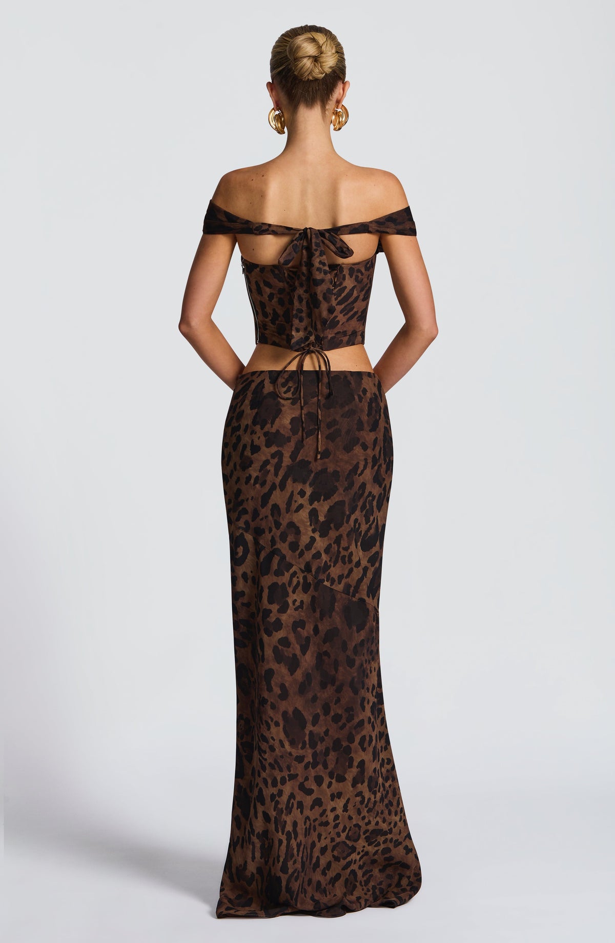 Chrysalie Maxi Skirt in Leopard Print