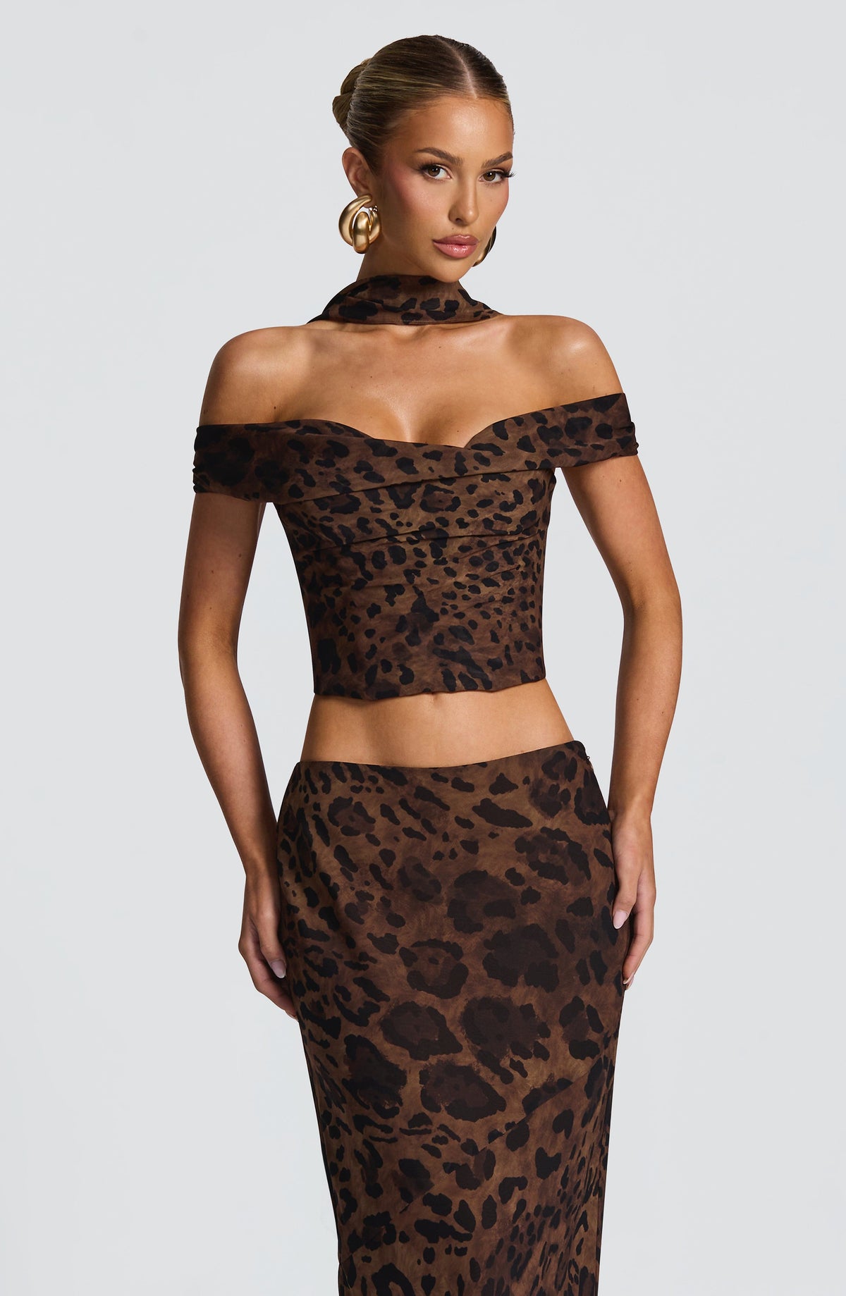 Chrysalie Top in Leopard Print