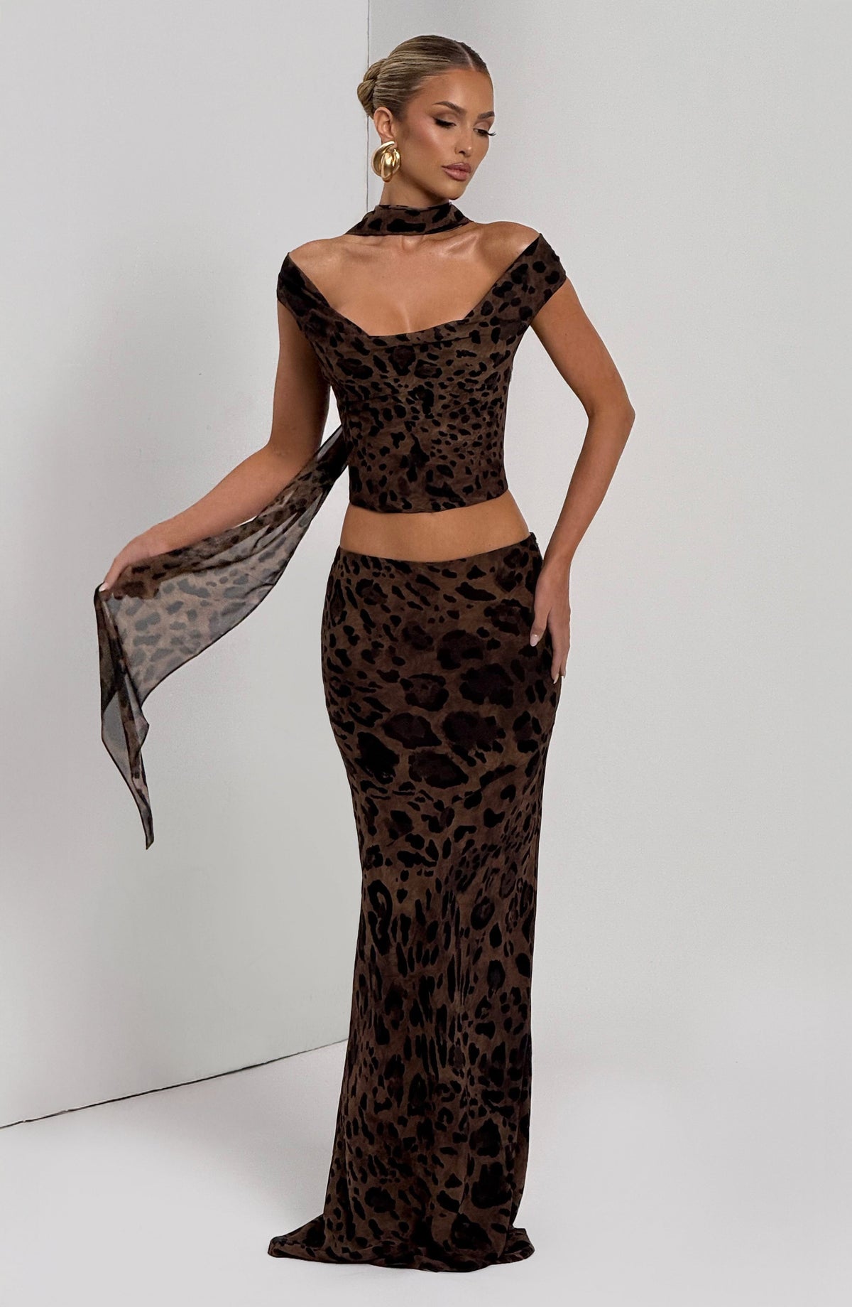 Chrysalie Top in Leopard Print