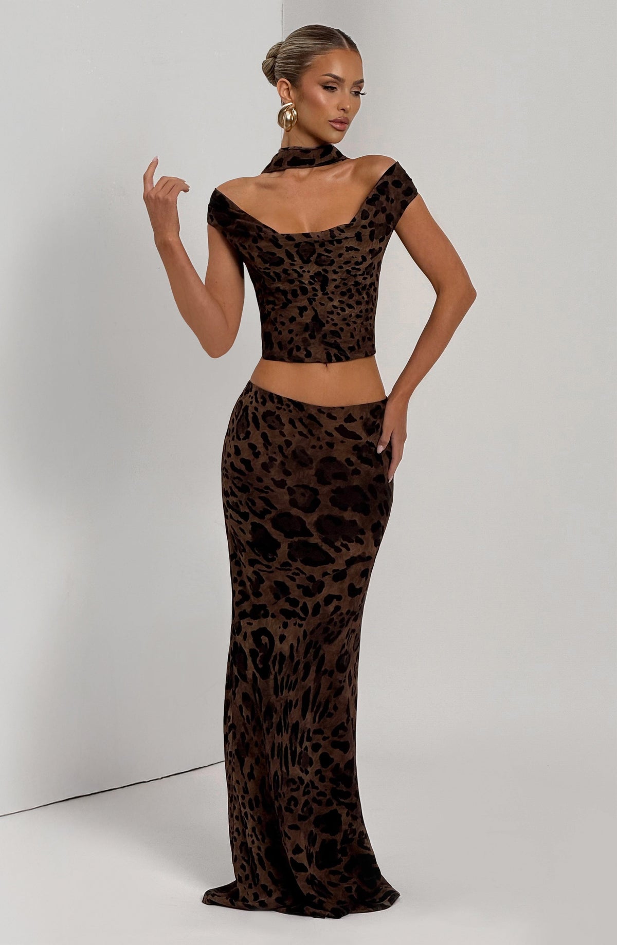 Chrysalie Top in Leopard Print
