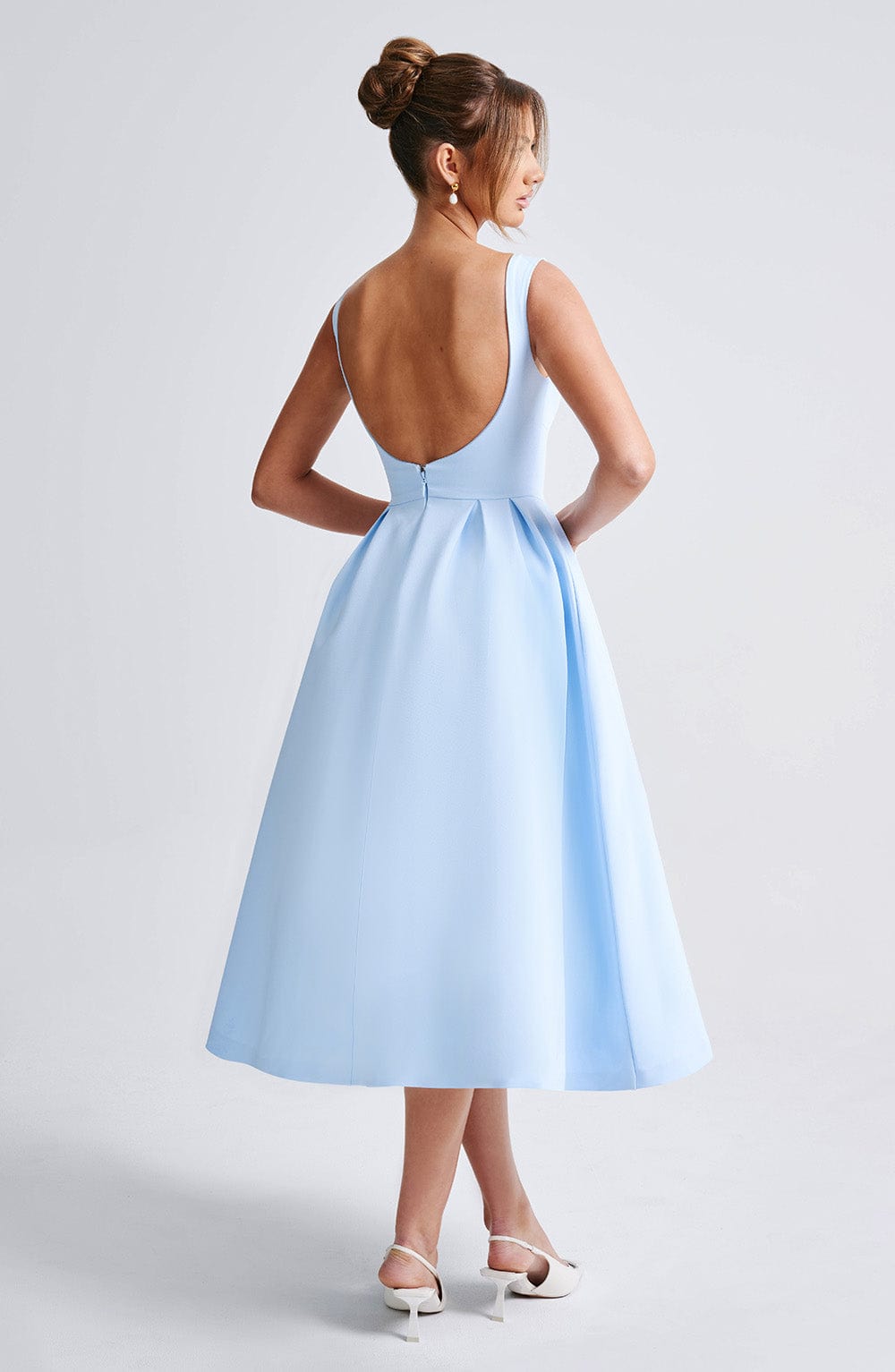 Clarabelle Midi Dress in Blue