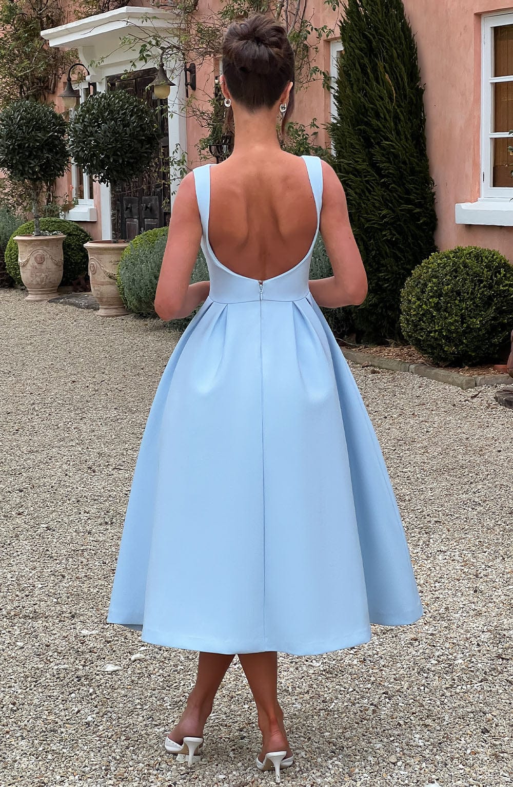Clarabelle Midi Dress in Blue