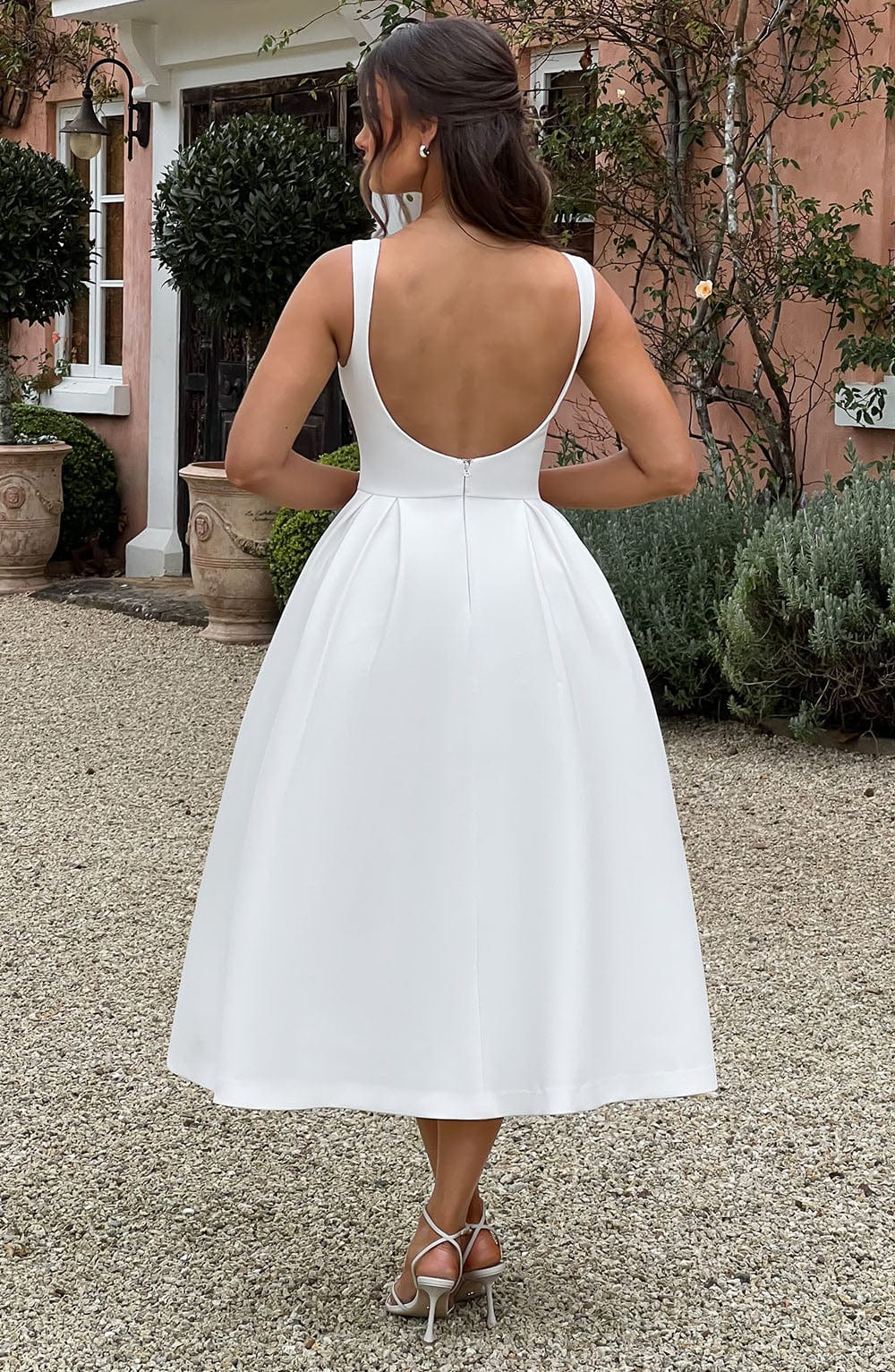 Clarabelle Midi Dress in Ivory