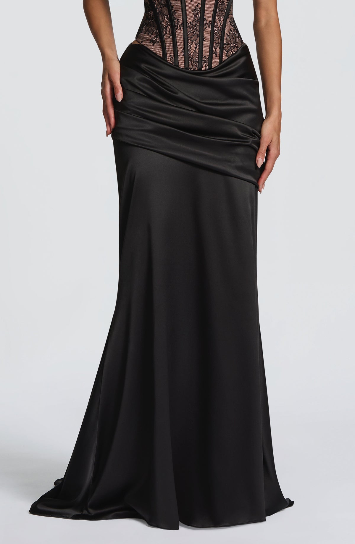 Claudine Maxi Skirt in Black