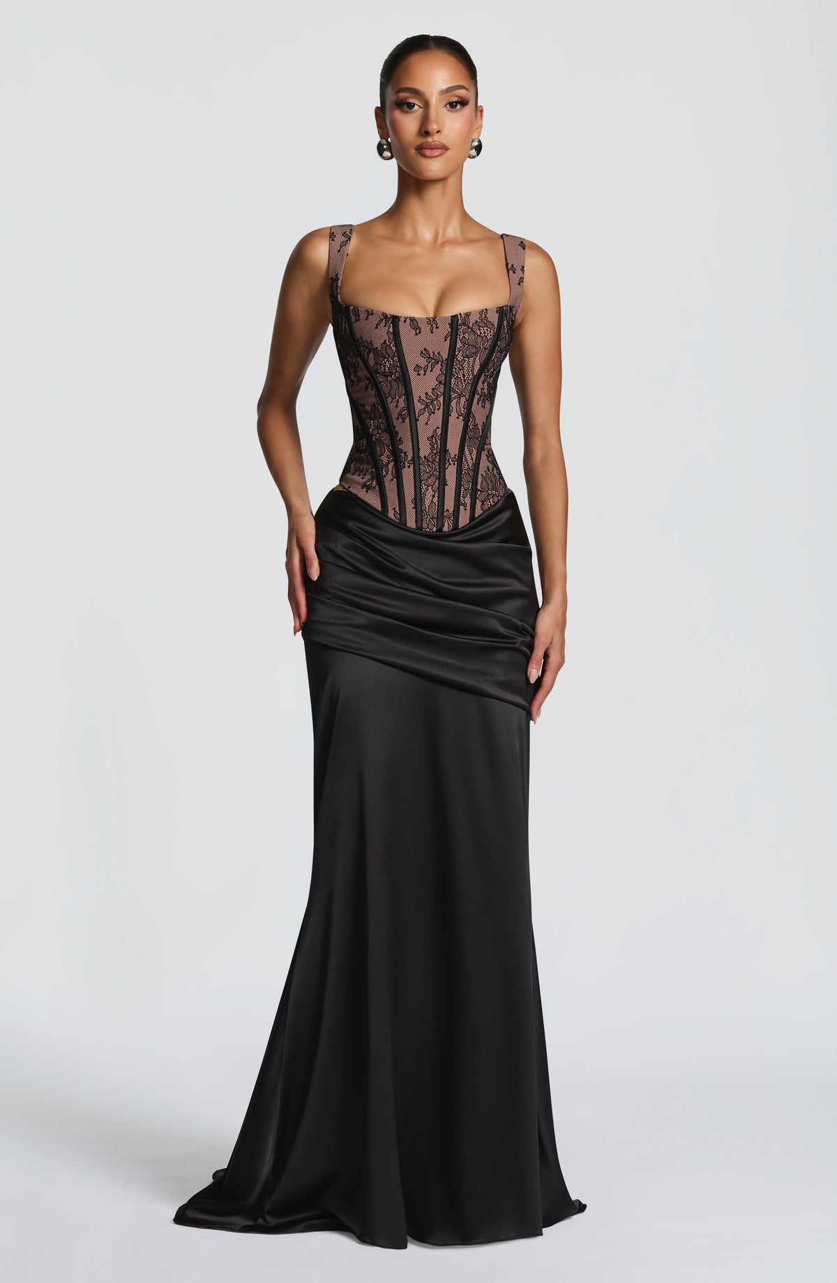 Claudine Maxi Skirt in Black