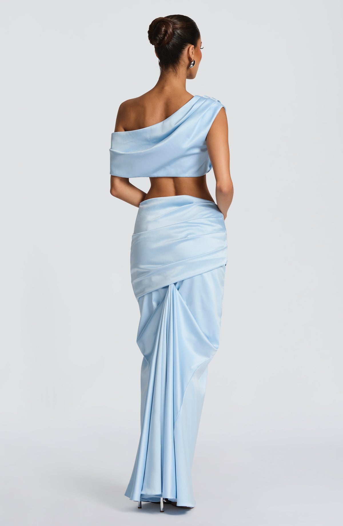Claudine Maxi Skirt in Glacier Blue