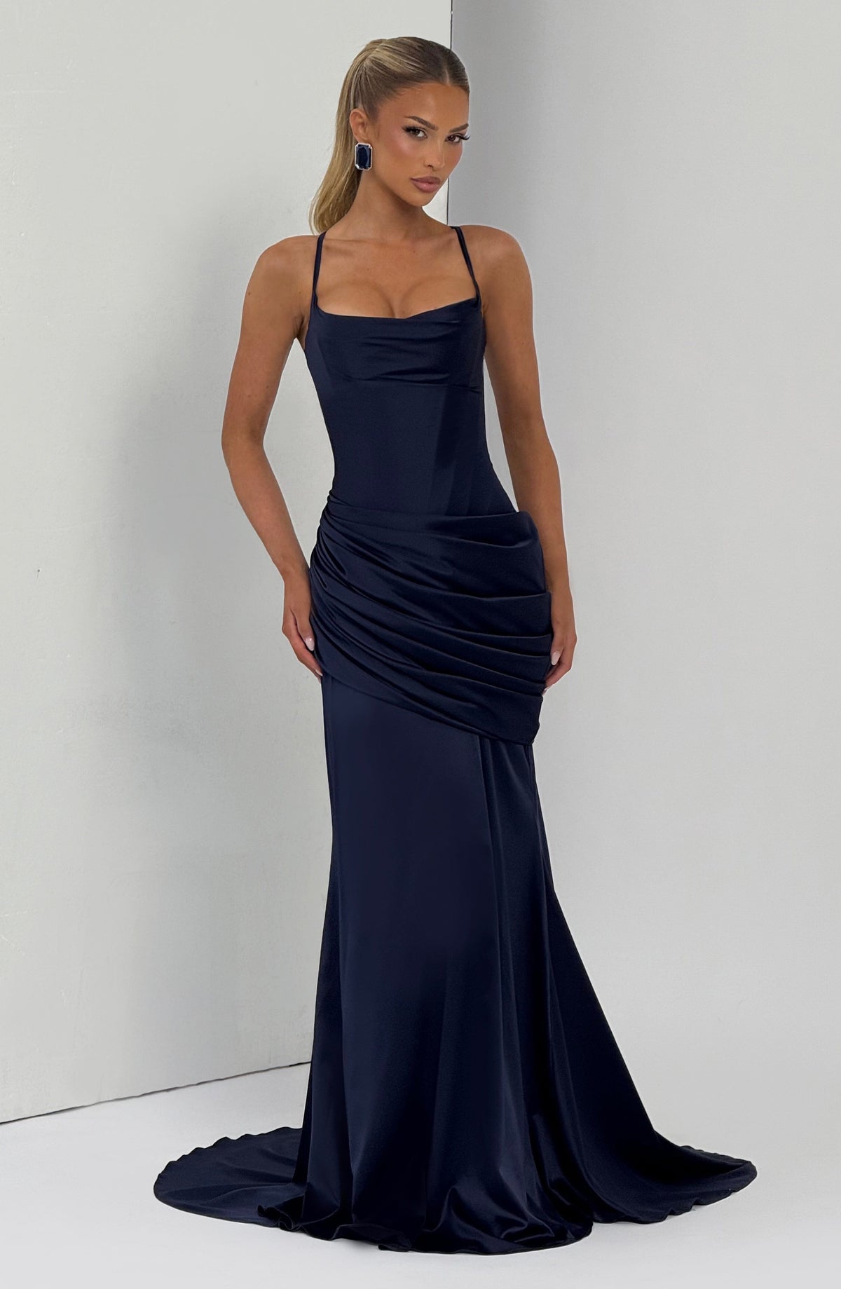 Conlia Gown in Navy