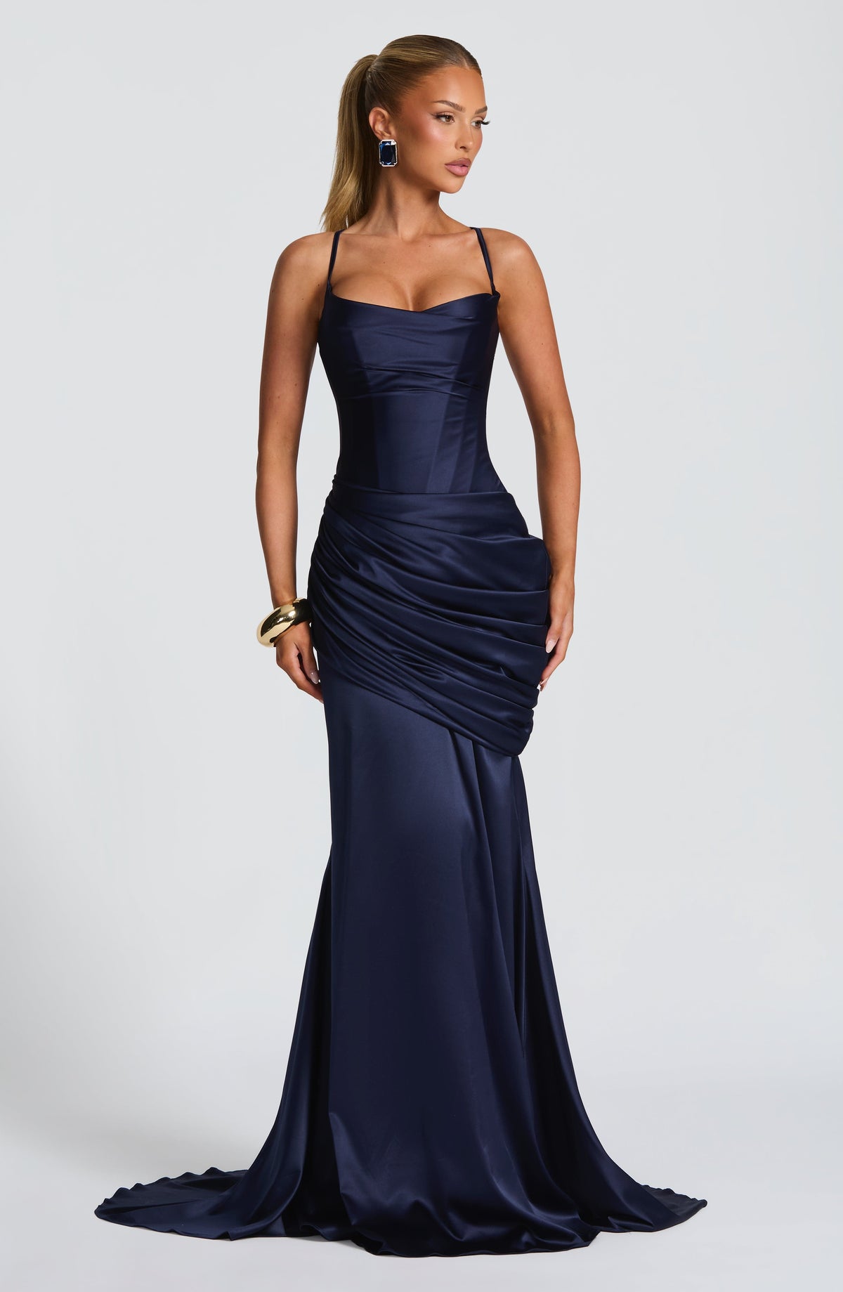 Conlia Gown in Navy