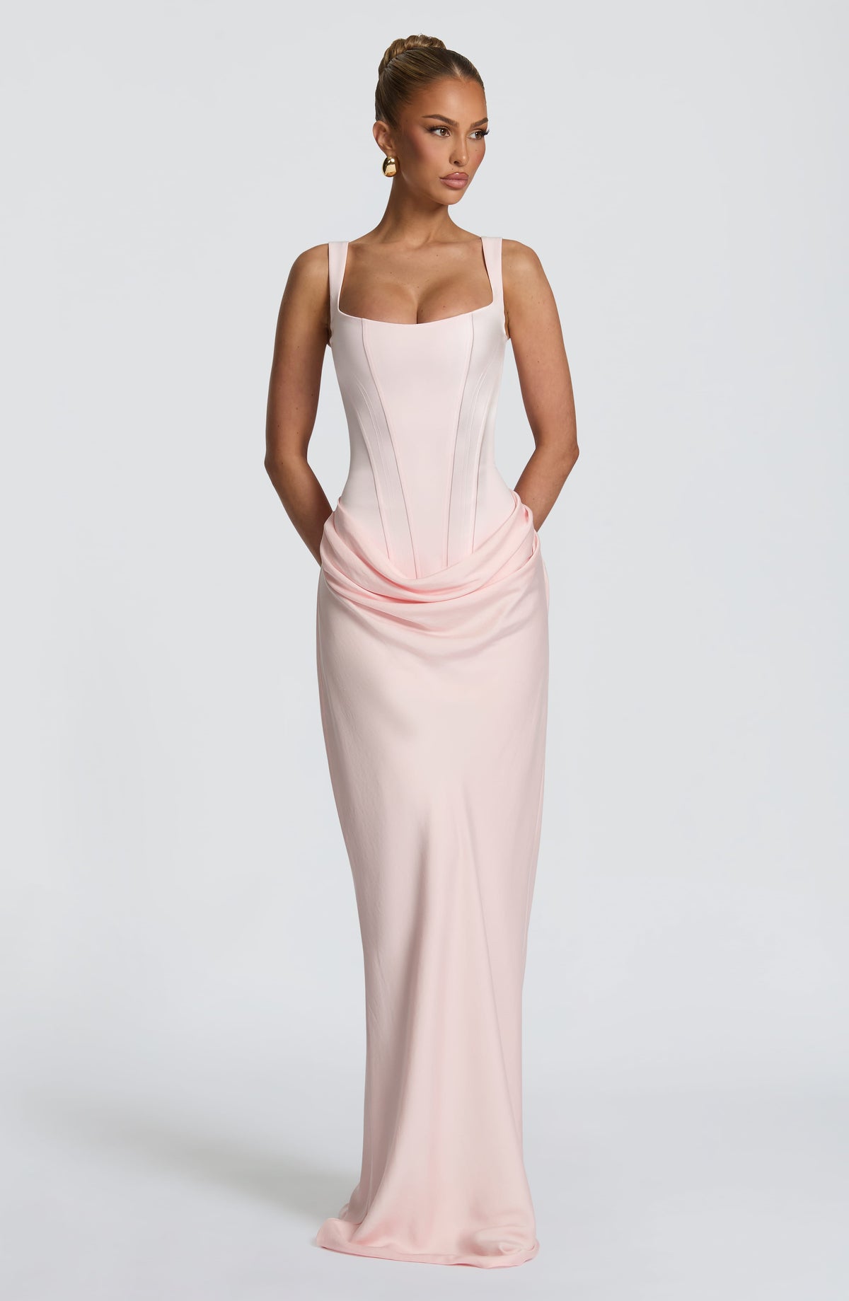 Cornalie Maxi Dress in Blush
