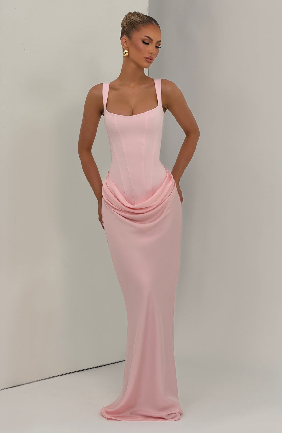 Cornalie Maxi Dress in Blush