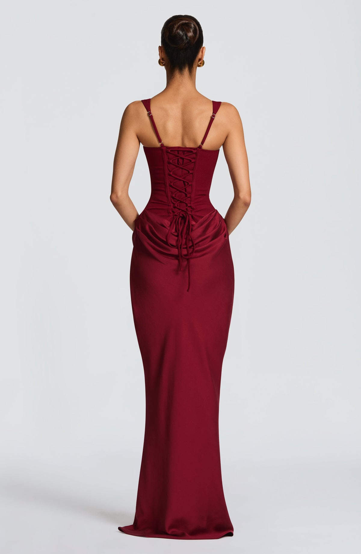 Cornalie Maxi Dress in Burgundy