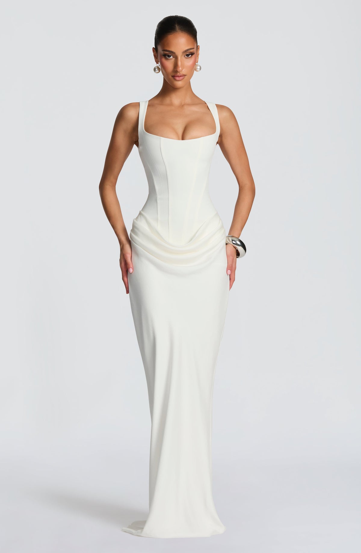Cornalie Maxi Dress in Ivory
