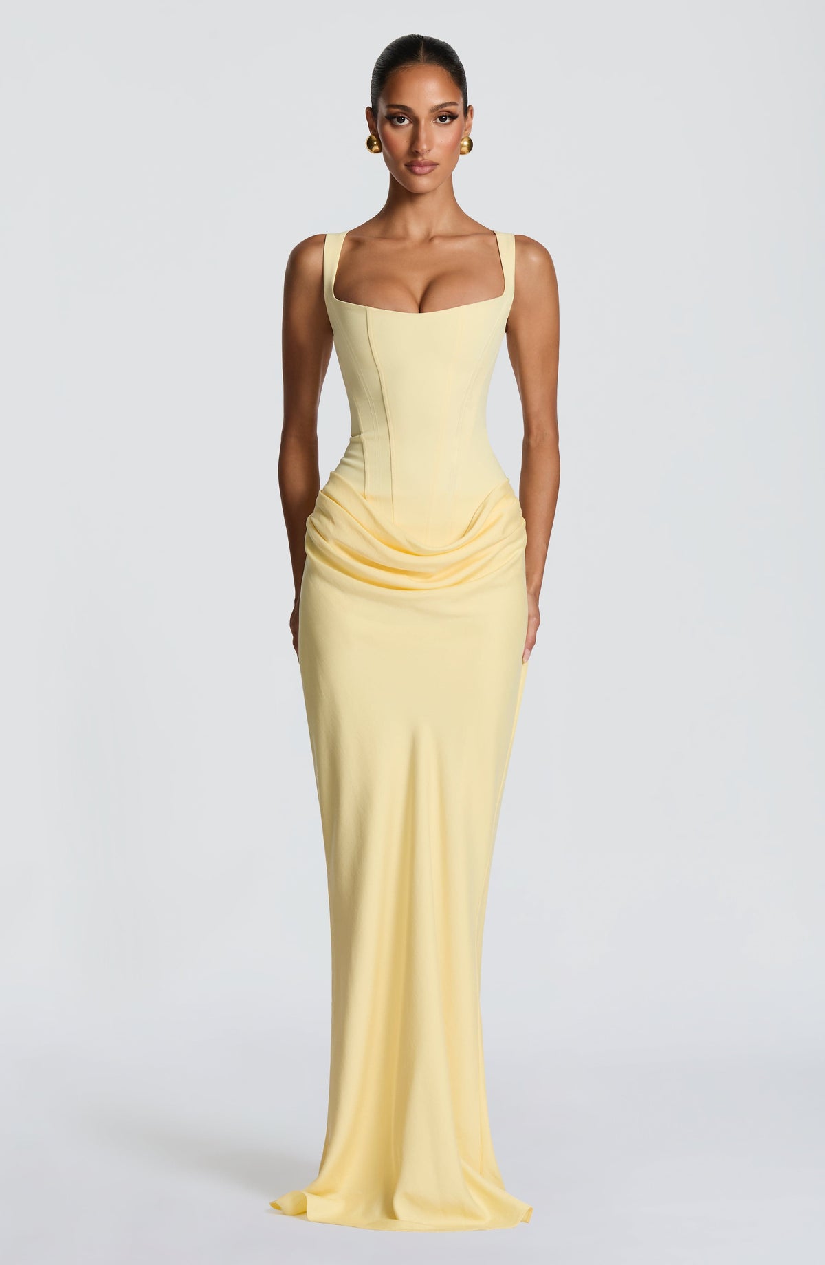 Cornalie Maxi Dress in Lemon