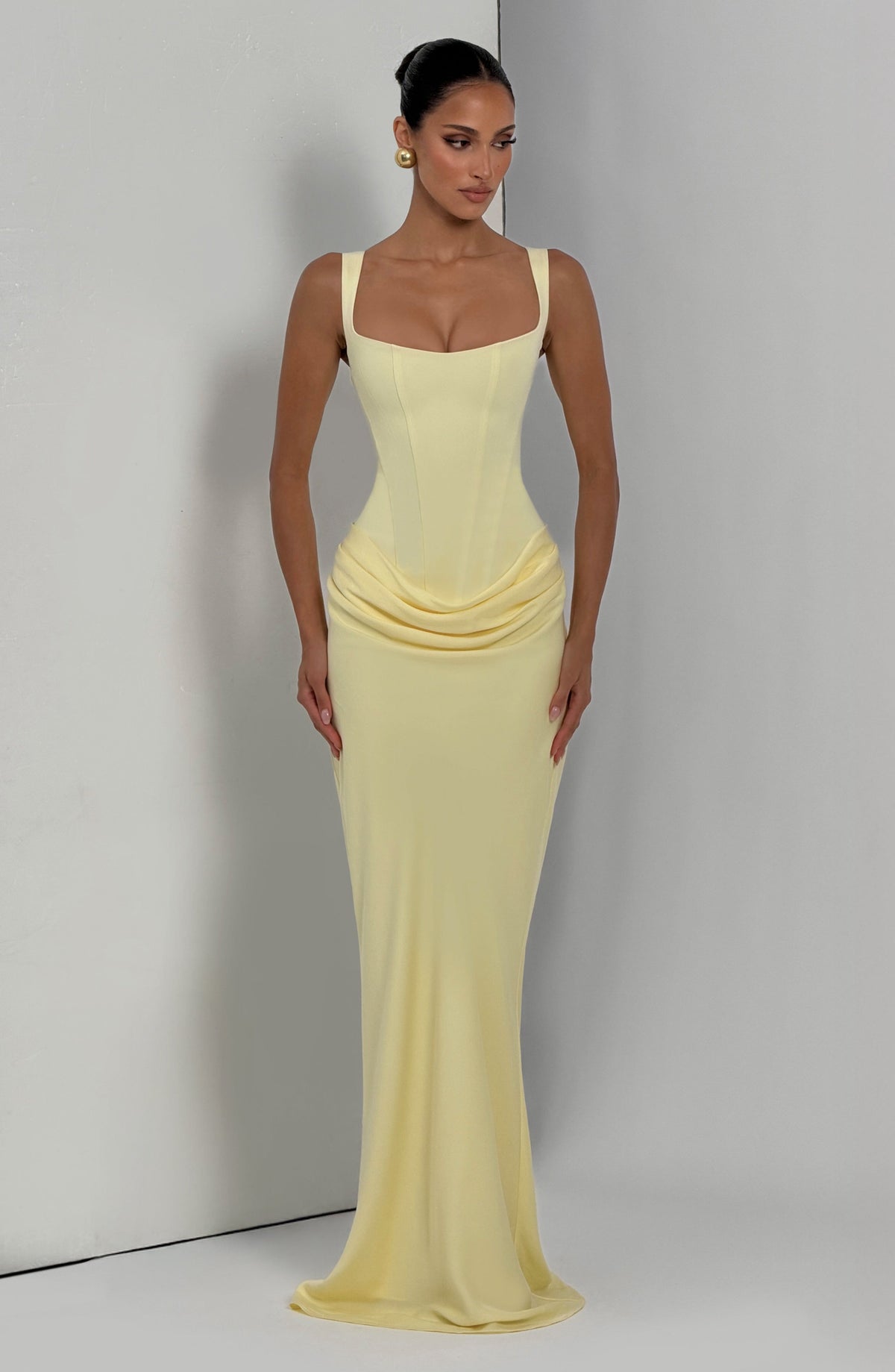 Cornalie Maxi Dress in Lemon