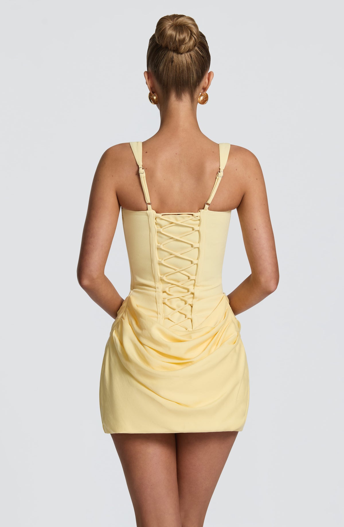 Cornessa Mini Dress in Lemon